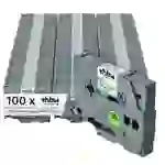 vhbw 100x Schriftband-Kassette kompatibel mit Brother PT 1080BTS, 1080SBT, 1090, 1090BK, 1080, 1100 Etiketten-Drucker 8m x 12mm Schwarz auf Weiß vhbw 100x Schriftband-Kassette kompatibel mit Brother PT 1080BTS, 1080SBT, 1090, 1090BK, 1080, 1100 Etiketten-Drucker 8m x 12mm Schwarz auf Weiß