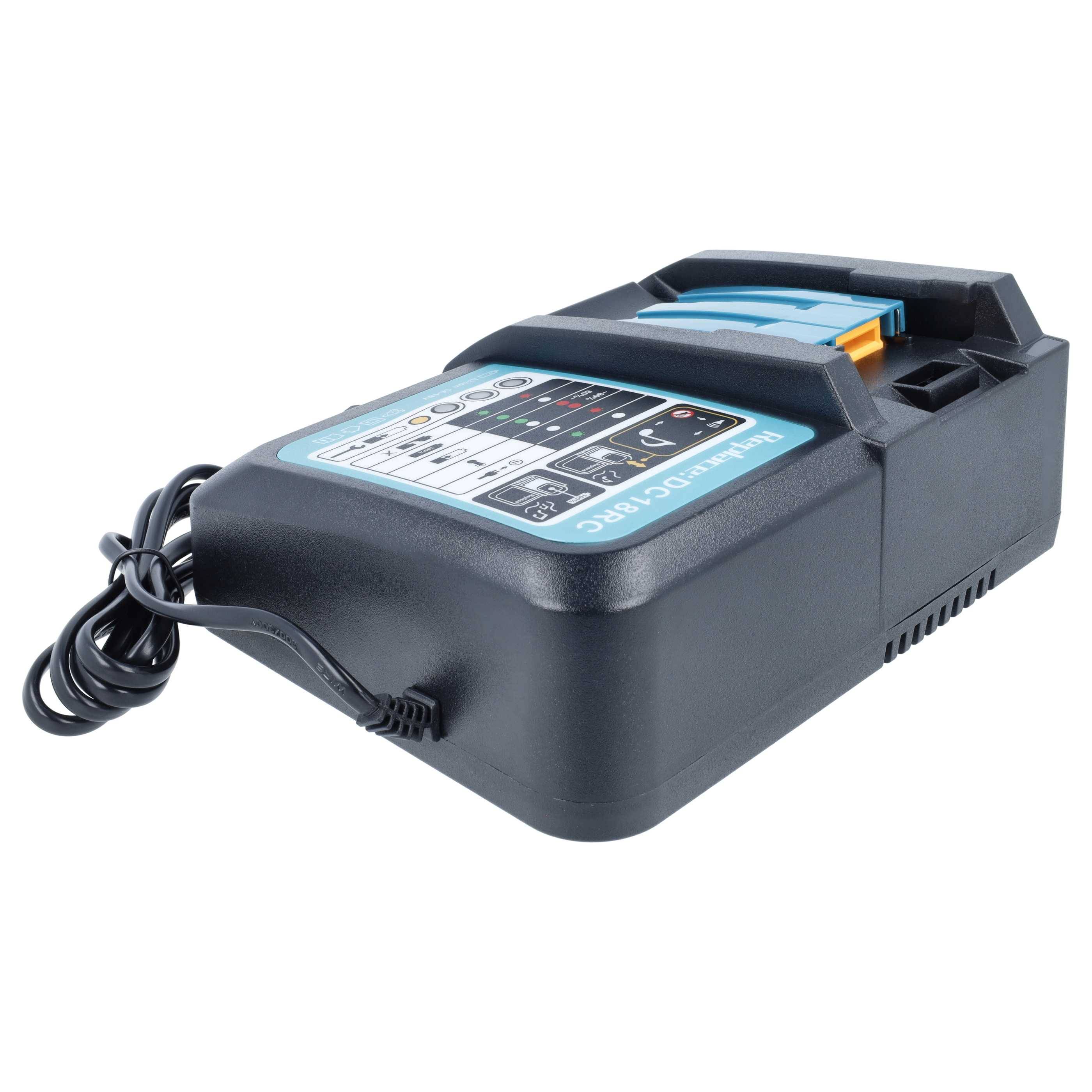 vhbw Ladegerät kompatibel mit Makita BTL061 | BTL061F, BTL061RFE, BTL061Z, BTL063, BTL063F, BTL060RFE, BTL060Z Werkzeug Li-Ion-Akkus