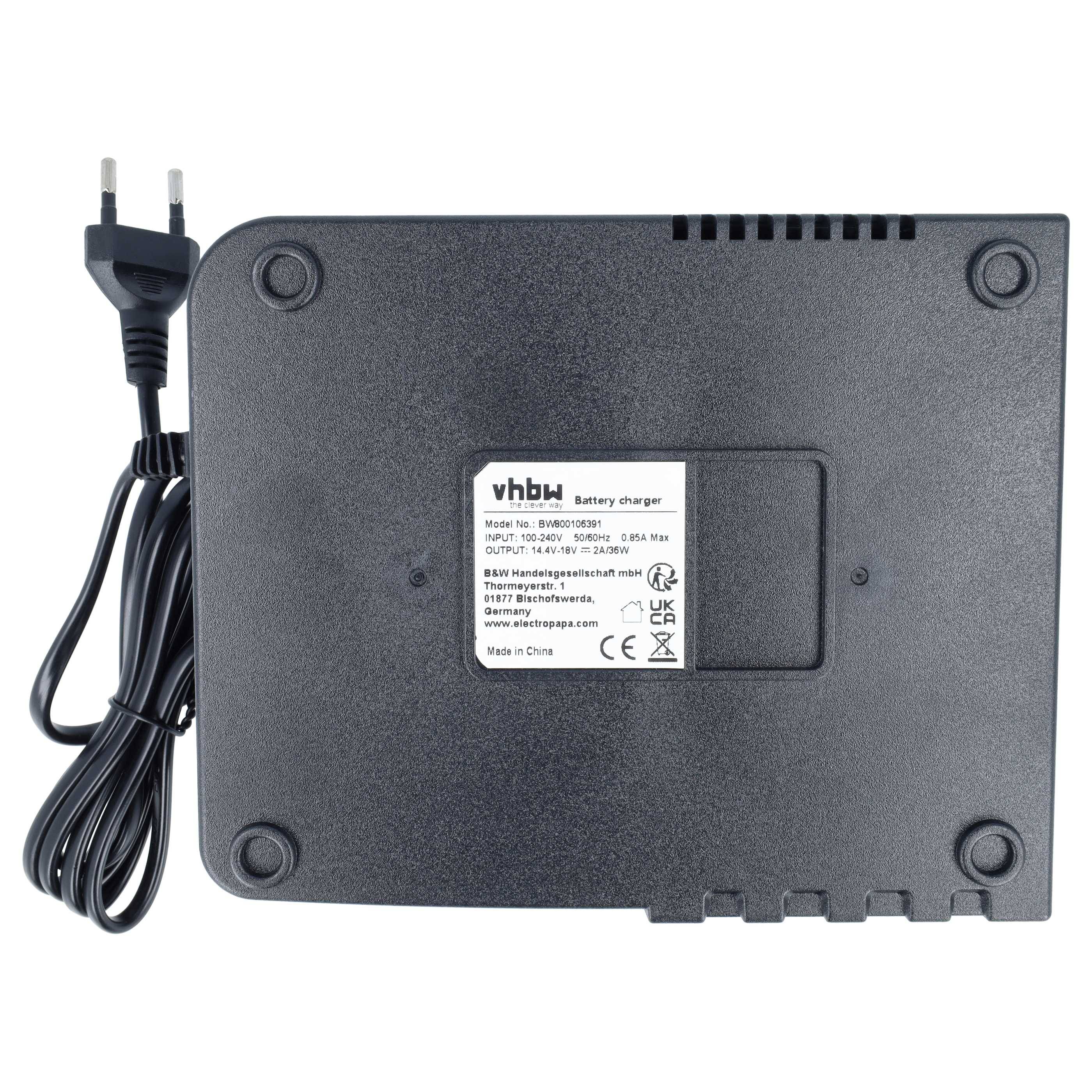 vhbw Ladegerät kompatibel mit Linder LST-270 | LST270, LST-450, LST450, Lidner LST450 Werkzeug Li-Ion-Akkus