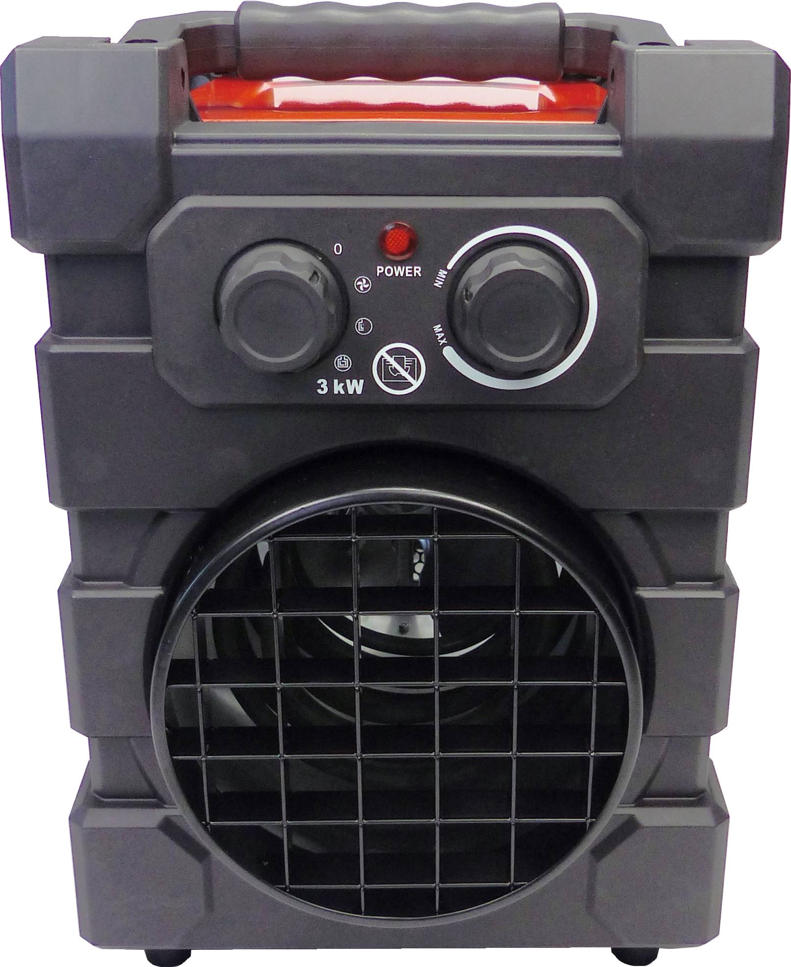 WDH Heizgebläse WDH-BGP03Pro (3kW) - bis 150°C Ausgangstemperatur - 25m² - H 33 x B 23,5 x T 35 cm