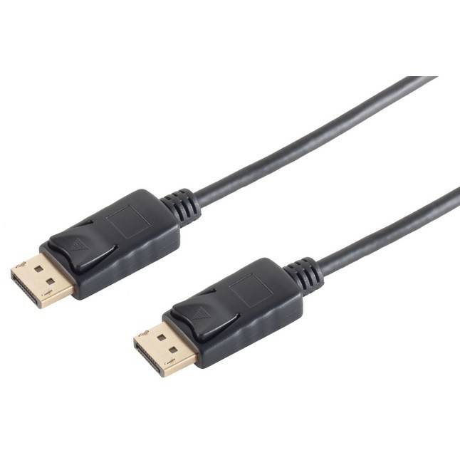 DisplayPort 1.2 (ST-ST) 1m Anschlusskabel Schwarz Kabel & Adapter Display Displayport