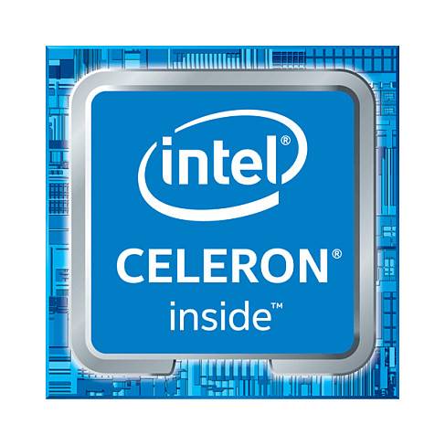 Logo für Intel Celeron mit dem Text „Intel Celeron inside