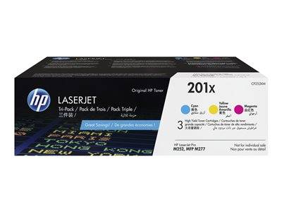 HP 201X 3-pack CMY Original Toners 2.3k Drucken, Scannen & Verbrauchsmaterial Verbrauchsmaterialien