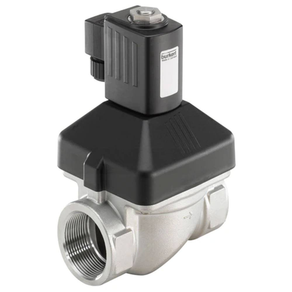 2/2-Wege-Magnetventil - Typ 6213 - servogesteuert - Edelstahl - 0 bis 10 bar - G 1/2" - 24 V