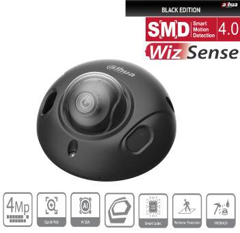 Dahua - IPC-HDBW3441FP-AS-0280B-S2-Black - IP - Dome, - 4MP/WizSense/SMD/schwarz - 2,8 mm fix Objektiv - H.265/H.264/MJ
