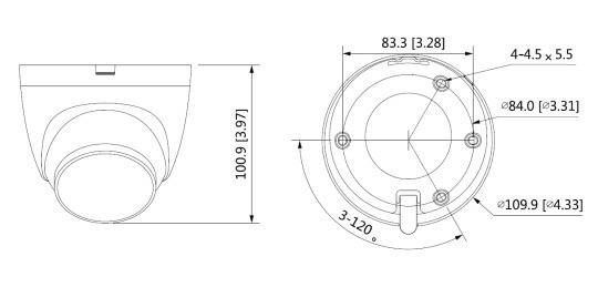 Dahua - HAC-ME1500EQP-LS-0280B-S2 - HDCVI - Eyeball, - 5MP/Aktive Abschreckung - 2,8 mm fix Objektiv - Max. IR Reichwei