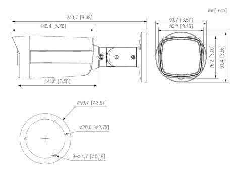 Dahua - HAC-ME1509THP-A-PV-0360B-S2 - HDCVI - Bullet, - 5MP/Duale Beleuchtung/Aktive Abschreckung - 3,6 mm fix Objektiv