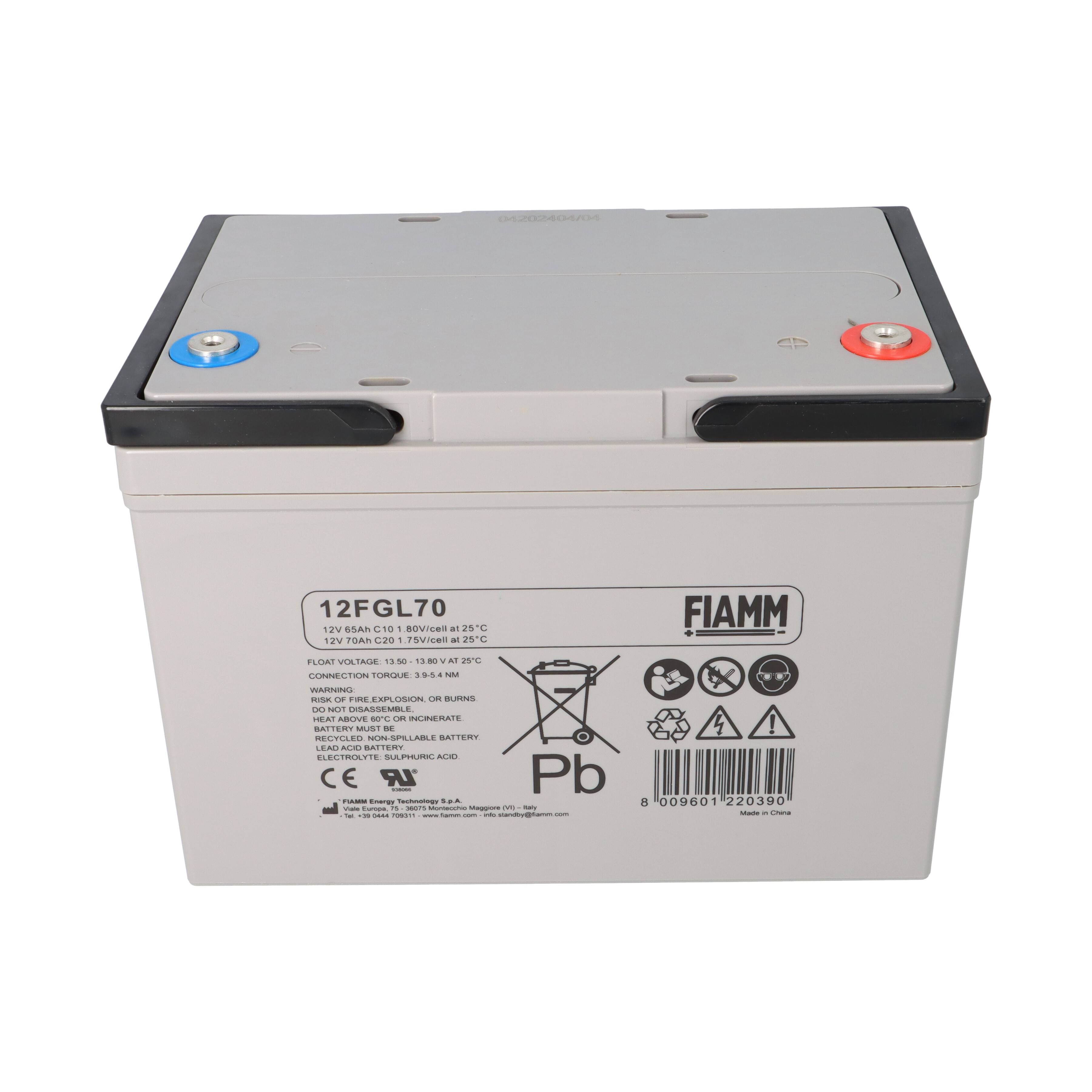 Fiamm Blei-Akku 12FGL70 12V 70Ah Pb M6 Innengewinde