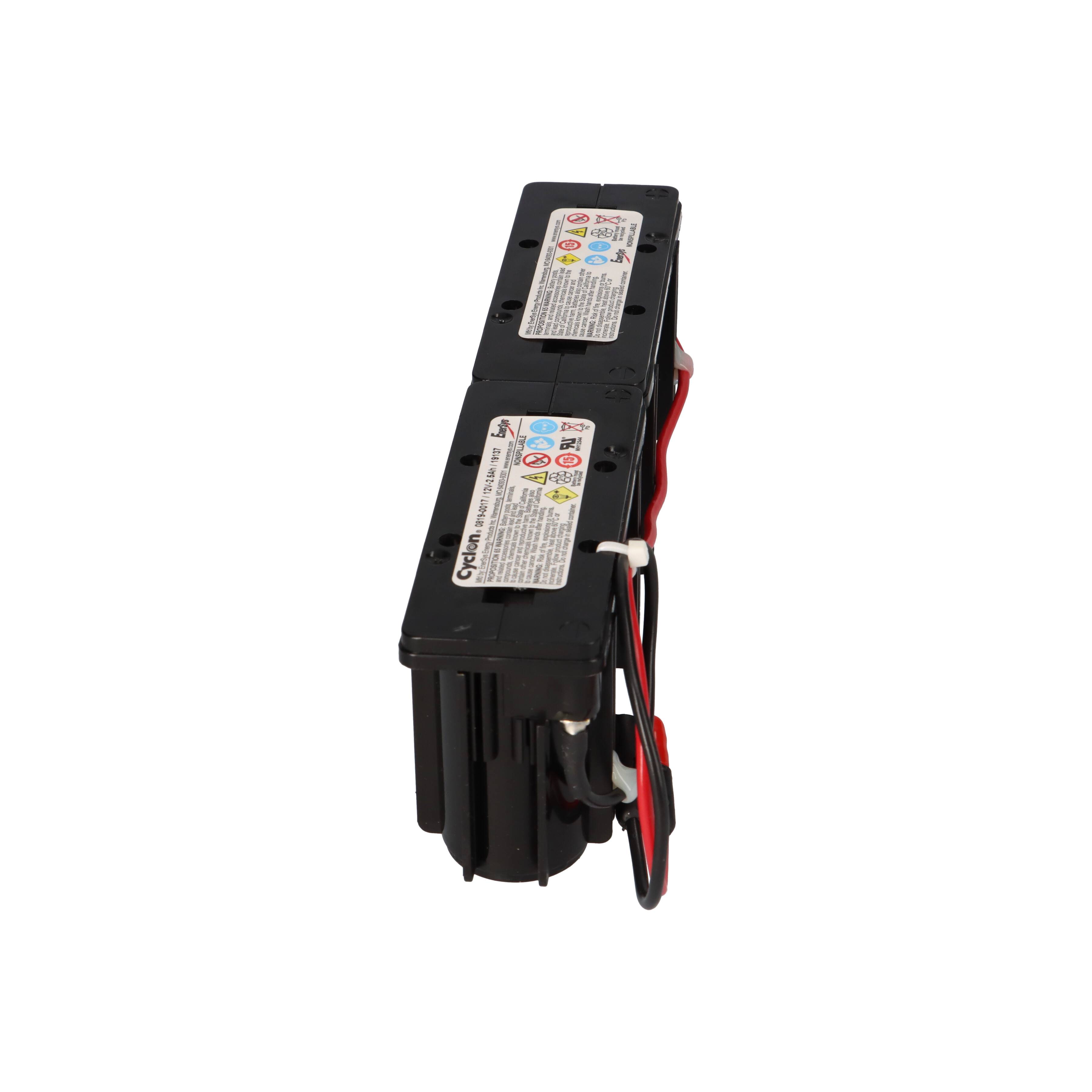 EnerSys Hawker CYCLON 0819-0017 Rasenmäher-Akku 12V 2,5Ah – Kabel/Stecker