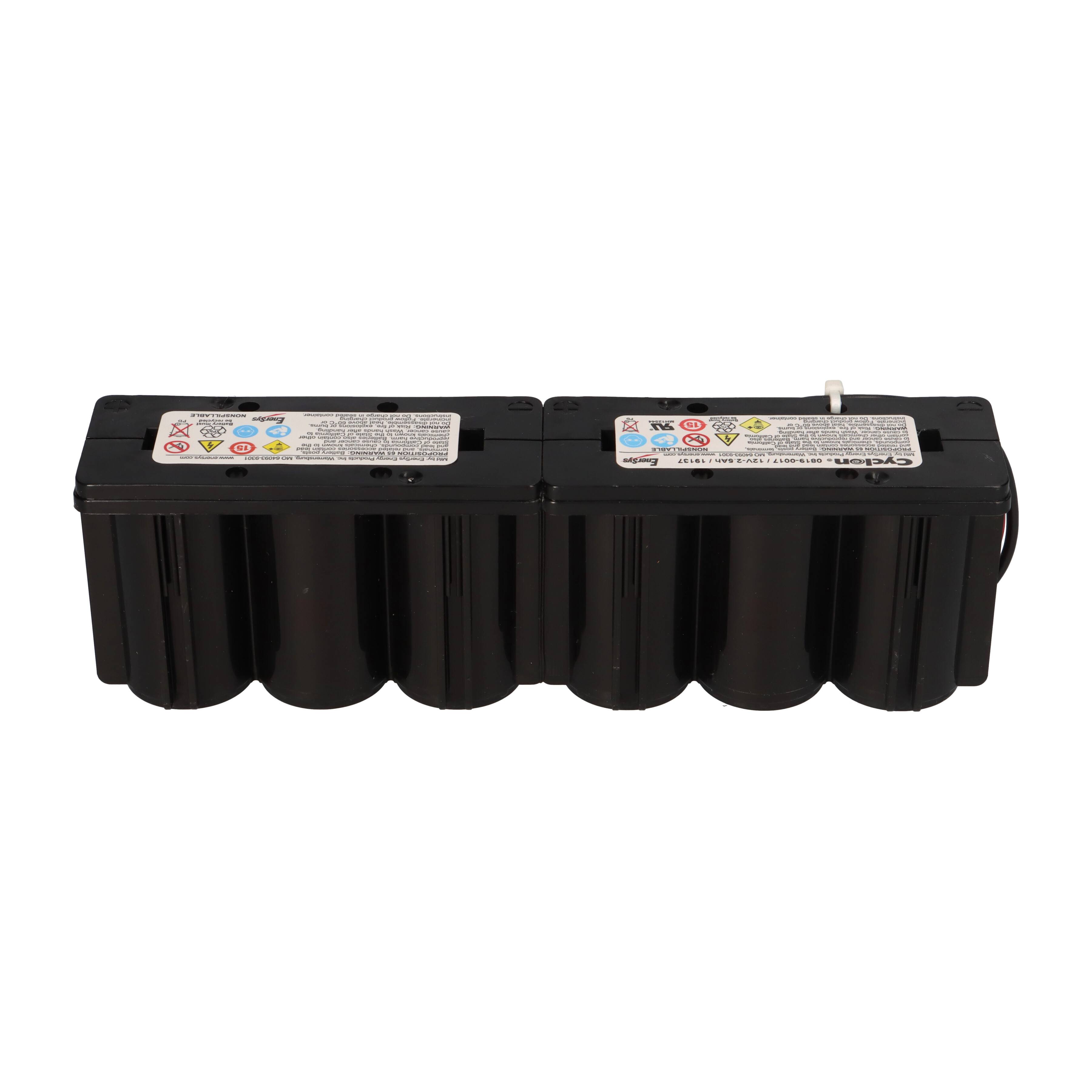 Hawker Cyclon 0819-0017 Monoblock 12V 2,5Ah Blei PB Akku Stecker + Kabel SAEJ-928A-3