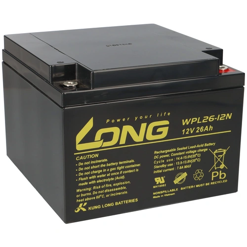 Kung Long WPL26-12N Pb Blei Akku 12V 26Ah longlife Kung Long WPL26-12N Pb Blei Akku 12V 26Ah longlife