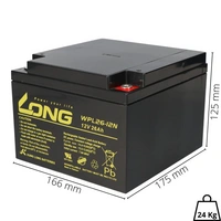 Kung Long WPL26-12N Pb Blei Akku 12V 26Ah longlife Kung Long WPL26-12N Pb Blei Akku 12V 26Ah longlife