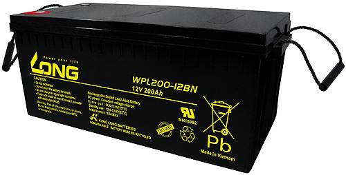 Kung Long Akku 12V 200Ah Pb Batterie Bleigel WPL200-12BN Longlife