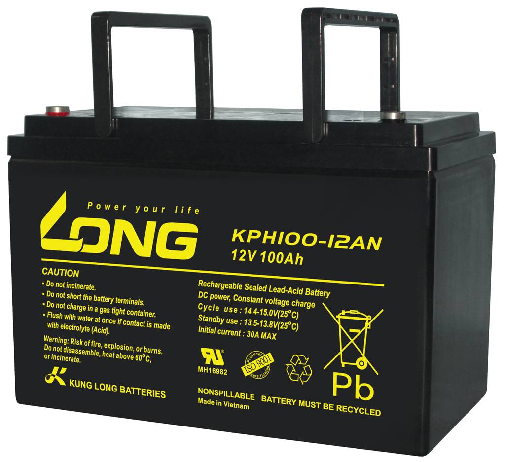 Kung Long Akku 12V 100Ah Pb Batterie Bleigel KPH100-12AN Longlife