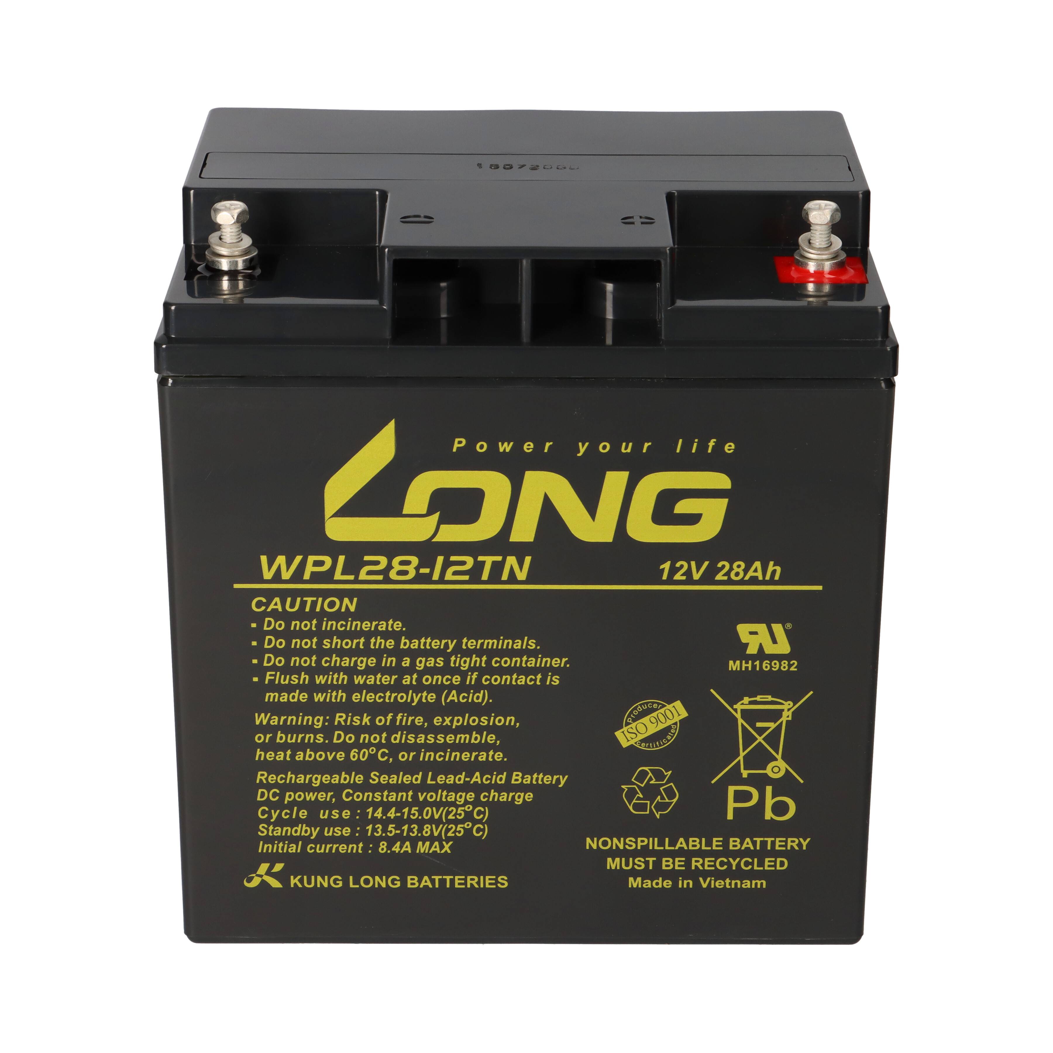 Kung Long WPL28-12TN 12V 28Ah AGM Bleiakku M5 Longlife
