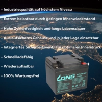 18x USV Akku WPL45-12N 12V 45Ah 18x USV Akku WPL45-12N 12V 45Ah