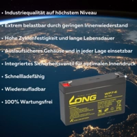 AGM BLEI AKKU BATTERIE 6V 7Ah kompatibel für USV BLEIGEL GEL 7,2Ah + LADEGERÄT AGM BLEI AKKU BATTERIE 6V 7Ah kompatibel für USV BLEIGEL GEL 7,2Ah + LADEGERÄT