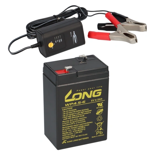 AGM BLEI AKKU BATTERIE 6V 4,5Ah kompatibel für USV BLEIGEL GEL + LADEGERÄT AGM BLEI AKKU BATTERIE 6V 4,5Ah kompatibel für USV BLEIGEL GEL + LADEGERÄT