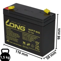 AGM BLEI AKKU BATTERIE 6V 7Ah WP7-6S kompatibel für USV BLEIGEL GEL + LADEGERÄT AGM BLEI AKKU BATTERIE 6V 7Ah WP7-6S kompatibel für USV BLEIGEL GEL + LADEGERÄT