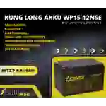Kung Long Akku 12V 15Ah WP15-12NSE Batterie AGM zyklenfest Kung Long Akku 12V 15Ah WP15-12NSE Batterie AGM zyklenfest