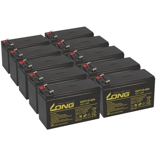 10x Kung Long VDS WP7,2-12A F2 12V 7,2 Ah Blei AGM Akku 6,3mm Faston 10x Kung Long VDS WP7,2-12A F2 12V 7,2 Ah Blei AGM Akku 6,3mm Faston