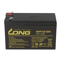 10x Kung Long VDS WP7,2-12A F2 12V 7,2 Ah Blei AGM Akku 6,3mm Faston 10x Kung Long VDS WP7,2-12A F2 12V 7,2 Ah Blei AGM Akku 6,3mm Faston