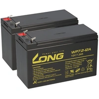 2x Kung Long VdS WP7.2-12A F1 12V 7,2 Ah Blei AGM Akku 4,8mm Faston 2x Kung Long VdS WP7.2-12A F1 12V 7,2 Ah Blei AGM Akku 4,8mm Faston