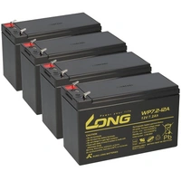 4x Kung Long VdS WP7.2-12A F1, 12V, 7,2 Ah Blei AGM Akku 4,8mm Faston 4x Kung Long VdS WP7.2-12A F1, 12V, 7,2 Ah Blei AGM Akku 4,8mm Faston