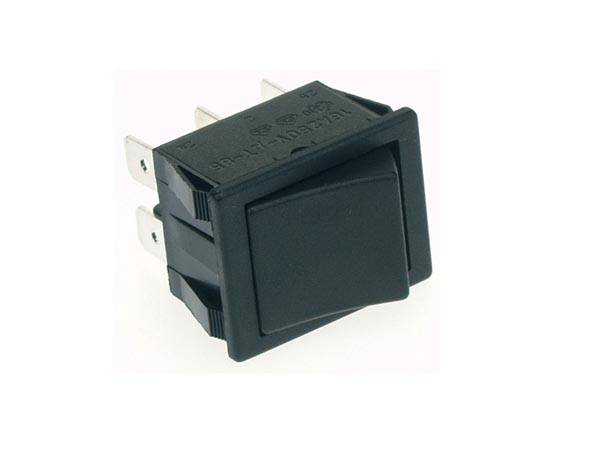 Velleman - R905B - Wippschalter- leistungsstark - 10 A - 250 V - DPDT ein-ein - Kappe: schwarz