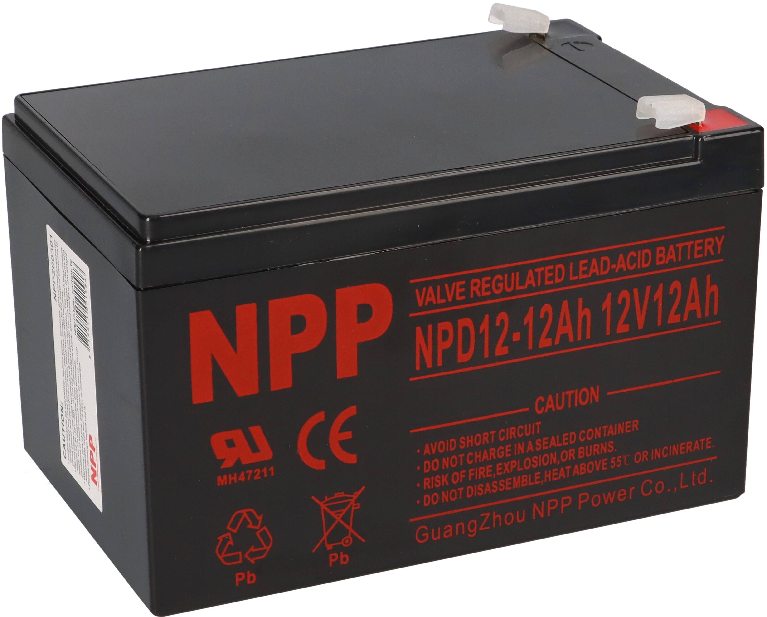 NPP Blei-Akku AGM NPD 12-12 12V 12Ah zyklenfest