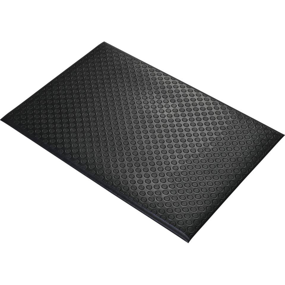 Anti-Ermüdungsmatte Orthomat® Dot, schwarz, PVC, Hohe:9,5mm, 600x900mm