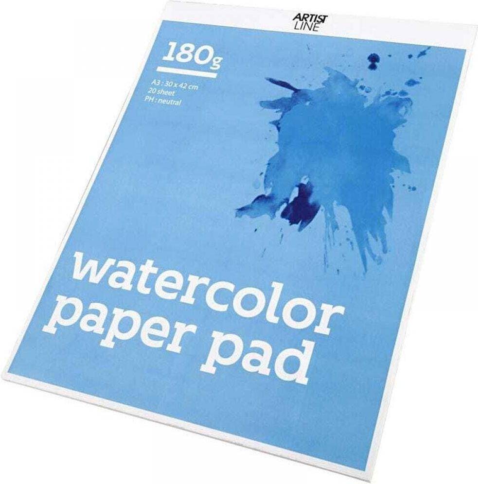Creativ Company Watercolour Paper Pad Kunstdruckpapierblock 20 Blätter (22106)