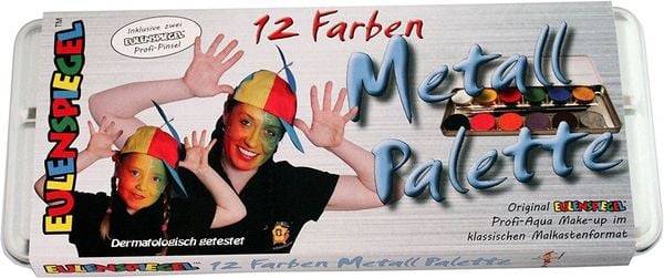 Eulenspiegel: Schminke, 12 Farben inkl. 2 Pinsel