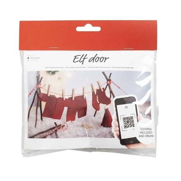 Creativ Company DIY Sets Miniaturen Mini Kreativ Set Wichteltür, Wäsche, Kreativ Box