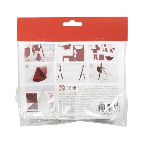 Creativ Company DIY Sets Miniaturen Mini Kreativ Set Wichteltür, Wäsche, Kreativ Box