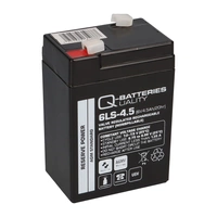 Set Q-Batteries BL 6-0,6 Ladegerät + Blei Akku 6LS-4.5 6V 4,5Ah Blei-Vlies AGM VRLA Set Q-Batteries BL 6-0,6 Ladegerät + Blei Akku 6LS-4.5 6V 4,5Ah Blei-Vlies AGM VRLA