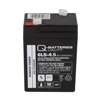 Set Q-Batteries BL 6-0,6 Ladegerät + Blei Akku 6LS-4.5 6V 4,5Ah Blei-Vlies AGM VRLA Set Q-Batteries BL 6-0,6 Ladegerät + Blei Akku 6LS-4.5 6V 4,5Ah Blei-Vlies AGM VRLA