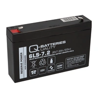 2x Q-Batteries 6LS-7.2 6V 7,2Ah Blei-Vlies Akku AGM VRLA 2x Q-Batteries 6LS-7.2 6V 7,2Ah Blei-Vlies Akku AGM VRLA