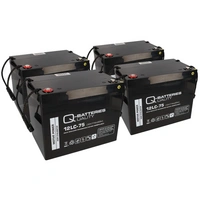 4x Q-Batteries 12LC-75 / 12V - 77Ah Blei Akku Zyklentyp AGM - Deep Cycle VRLA 4x Q-Batteries 12LC-75 / 12V - 77Ah Blei Akku Zyklentyp AGM - Deep Cycle VRLA