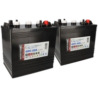2x Q-Batteries 6DC-225 6V 225Ah Deep Cycle Traktionsbatterie 2x Q-Batteries 6DC-225 6V 225Ah Deep Cycle Traktionsbatterie