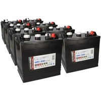 8x Q-Batteries 6DC-240 6V 240Ah Deep Cycle Traktionsbatterie 8x Q-Batteries 6DC-240 6V 240Ah Deep Cycle Traktionsbatterie
