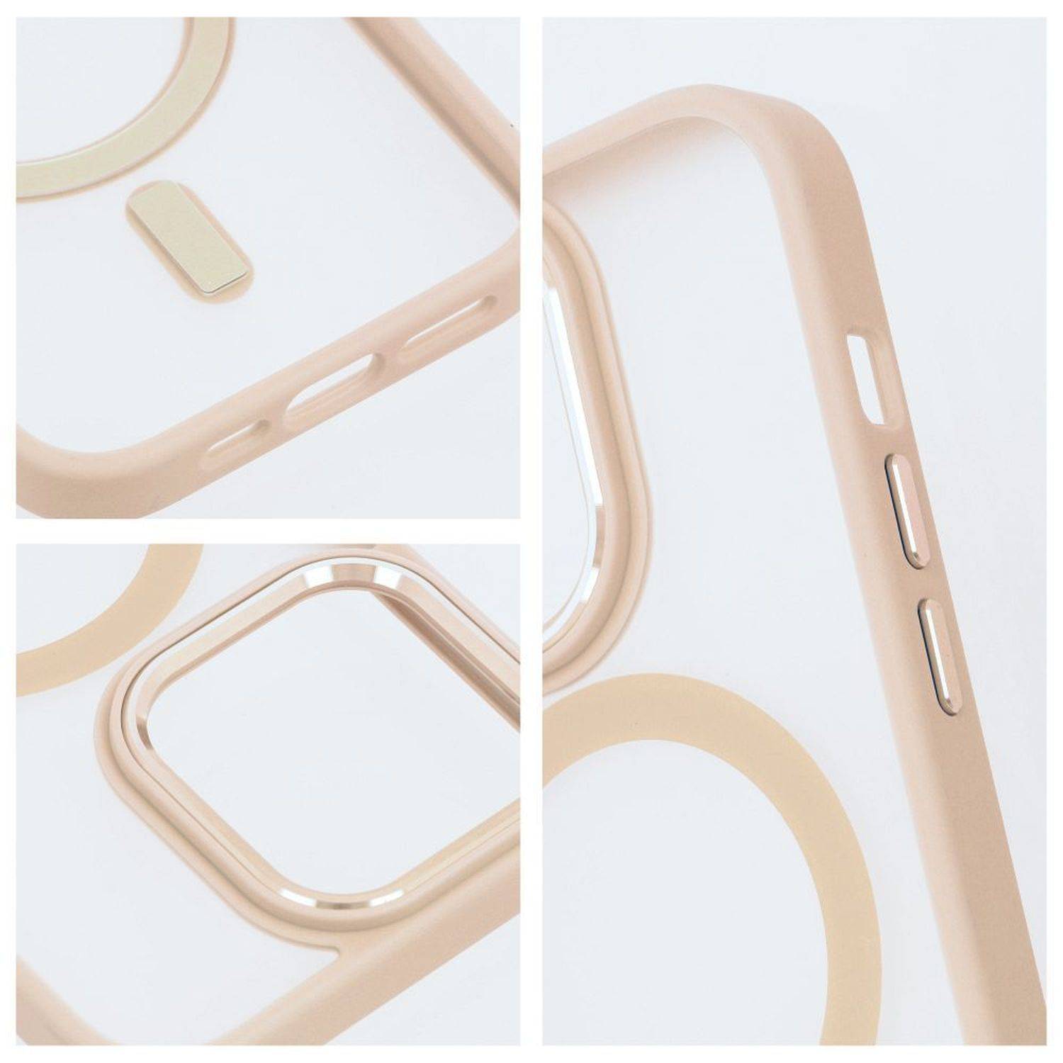 Matte MagSafe Cover Hülle kompatibel mit iPhone 15 Rosa