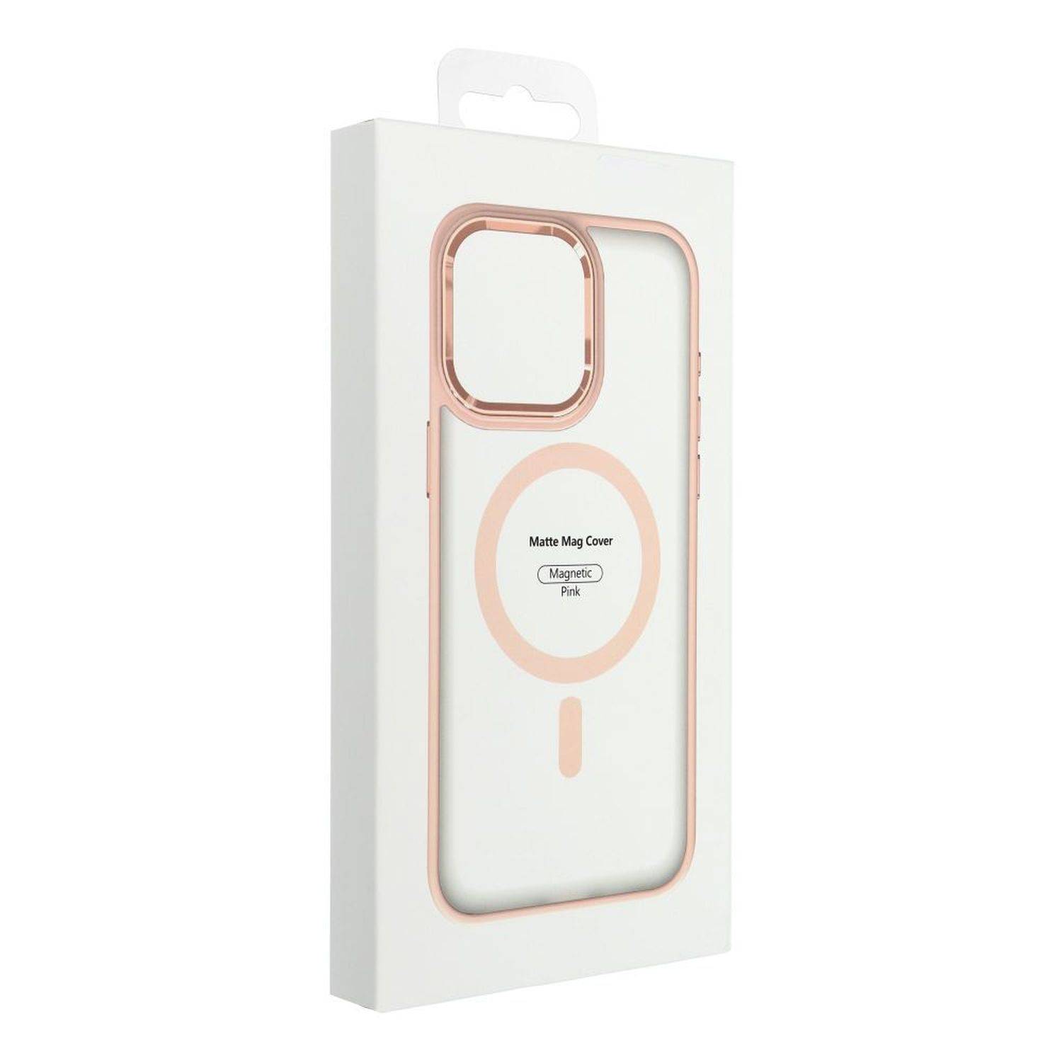 Matte MagSafe Cover Hülle kompatibel mit iPhone 15 Pro Rosa