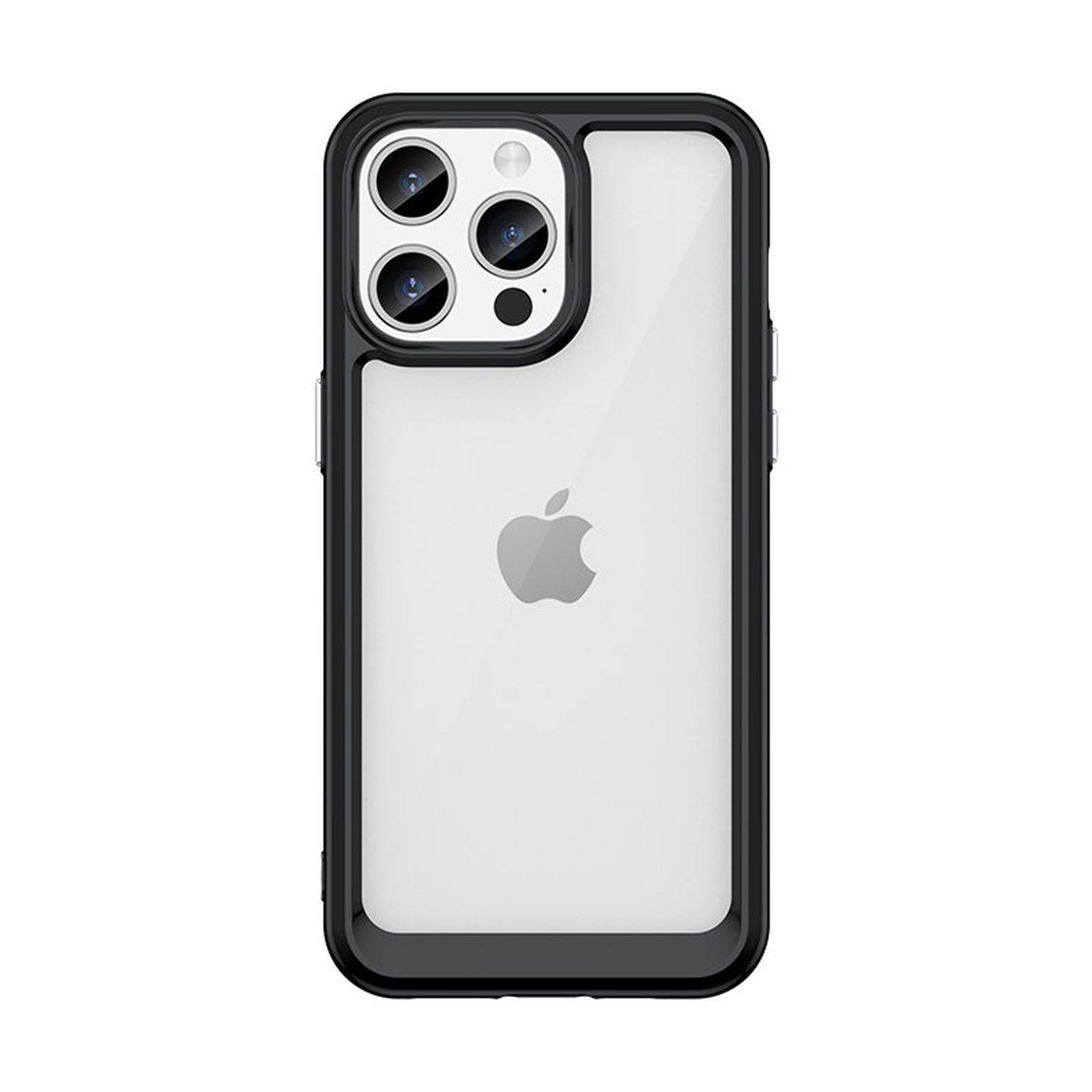 Outer Space Cover Handy-Hülle Hardcover kompatibel mit iPhone 15 Schwarz