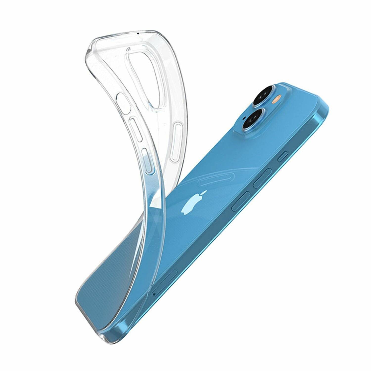 Silikon Hülle 0,5mm Bumper Cover Ultra Clear kompatibel mit iPhone 15