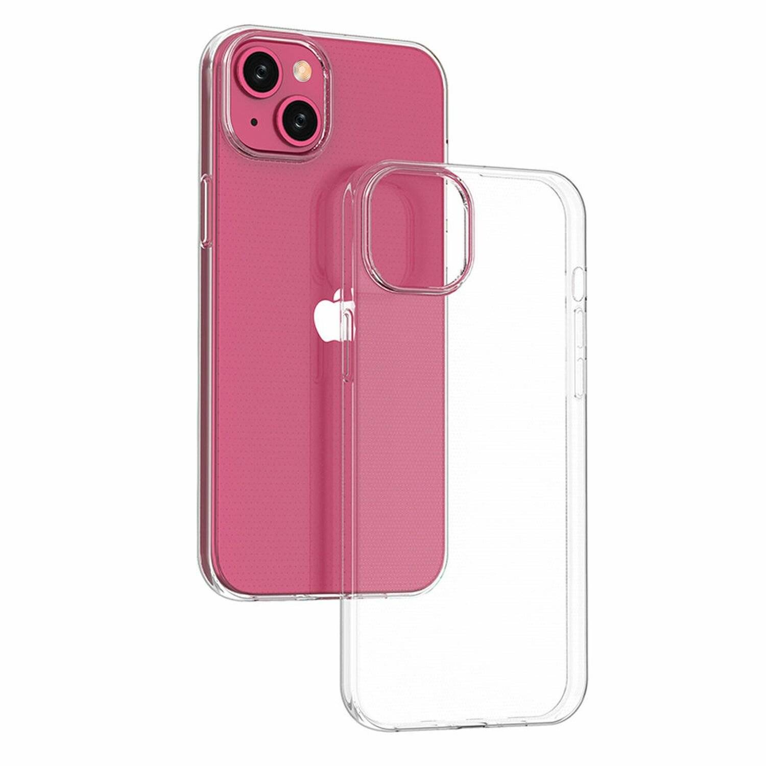 Silikon Hülle 0,5mm Bumper Cover Ultra Clear kompatibel mit iPhone 15 Plus
