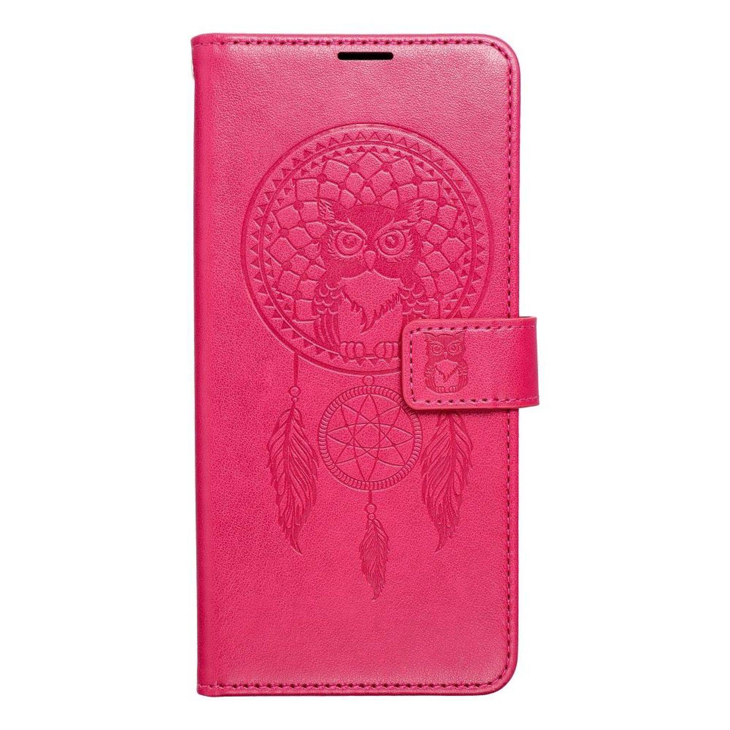 Mezzo Buchtasche Mandala Magnet Hülle kompatibel mit iPhone 15 Pro Max Rot