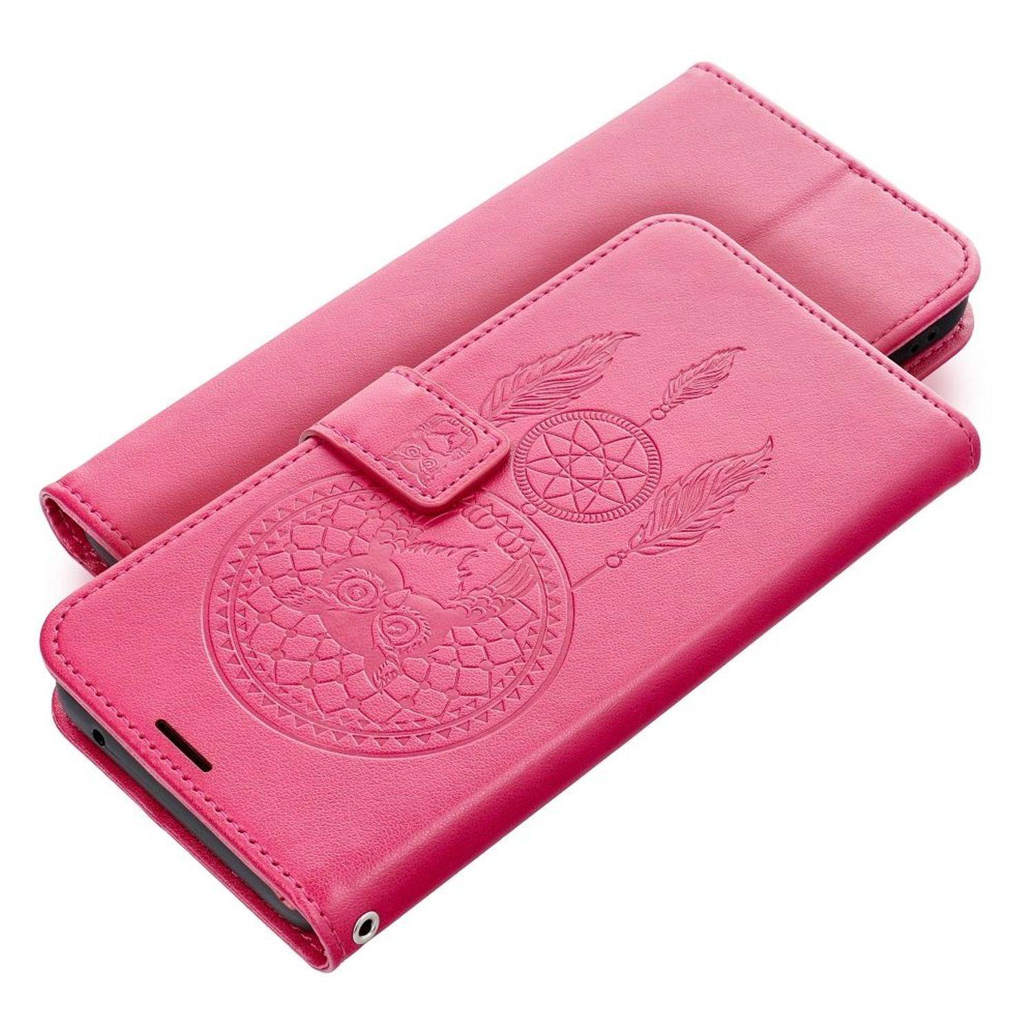 Mezzo Buchtasche Mandala Magnet Hülle kompatibel mit iPhone 15 Rot
