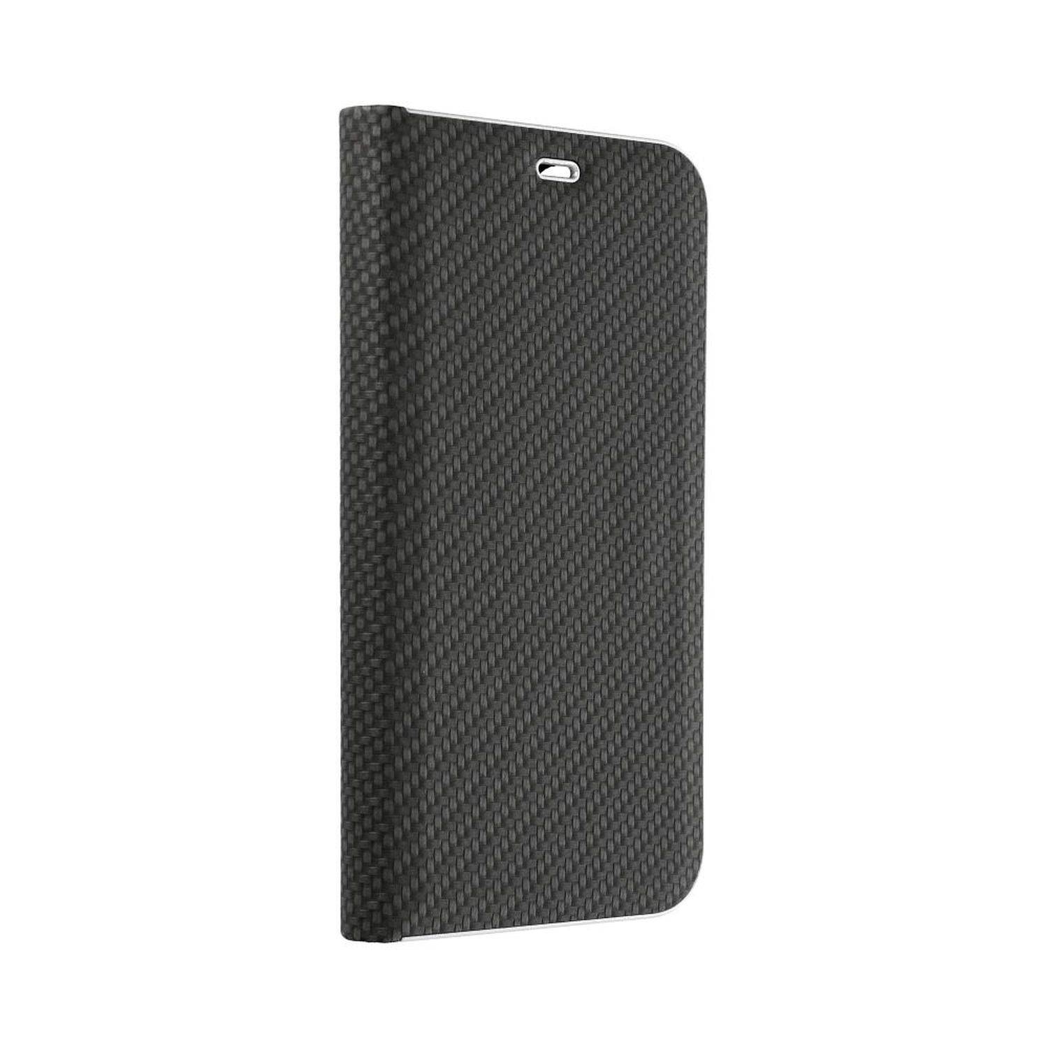 Luna Buch Carbon Hülle Tasche kompatibel mit iPhone 15 Plus