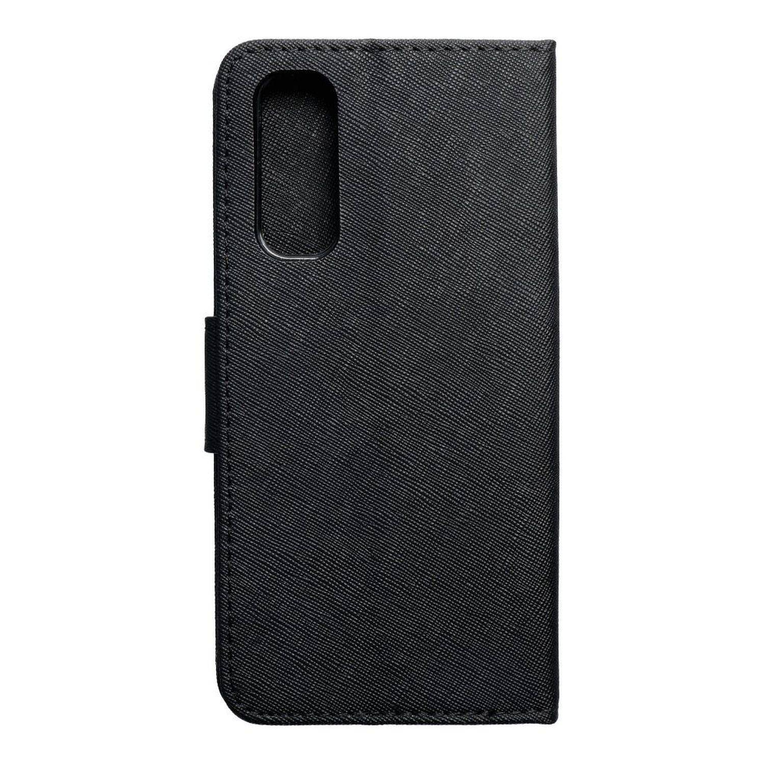 Fancy Buch Holster Tasche kompatibel mit iPhone 15 Pro Max Schwarz